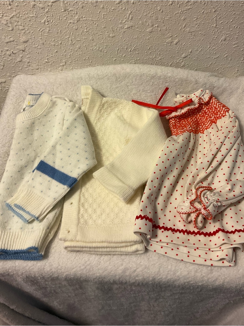 Lot of 3 Vintage infant sweaters 18/24 months